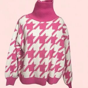 Adika Thick Sweater Pink‎  Turtleneck Size M-L